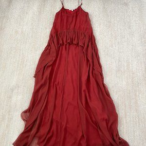 Revolve Elizabeth & James Catriona Formal Silk Gown Maxi Dress 2